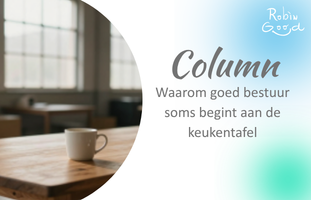 Column keukentafel goed bestuur aan de keukentafel